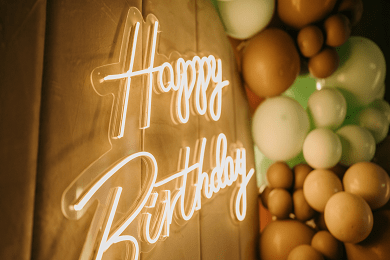 Colorful balloon garland and themed birthday décor setup in Toronto, designed by Toronto Balloons & Event Décor.